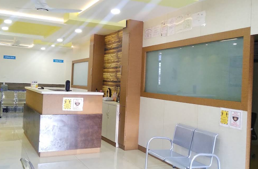 Reception area of Belgaum Women's Hospital